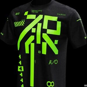 Neo4ic "Runner" T-shirt in Neon Green Size XXL